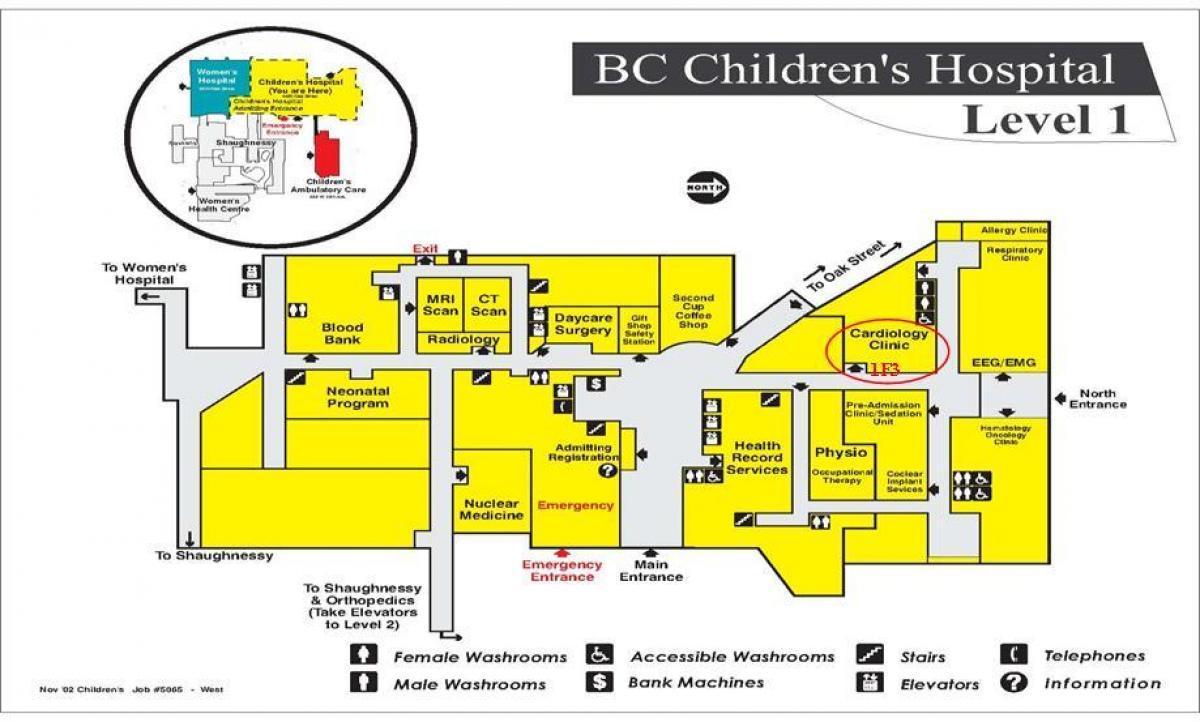 karta över bc childrens hospital