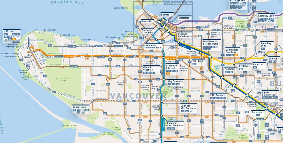 Karta över vancouver busslinjer