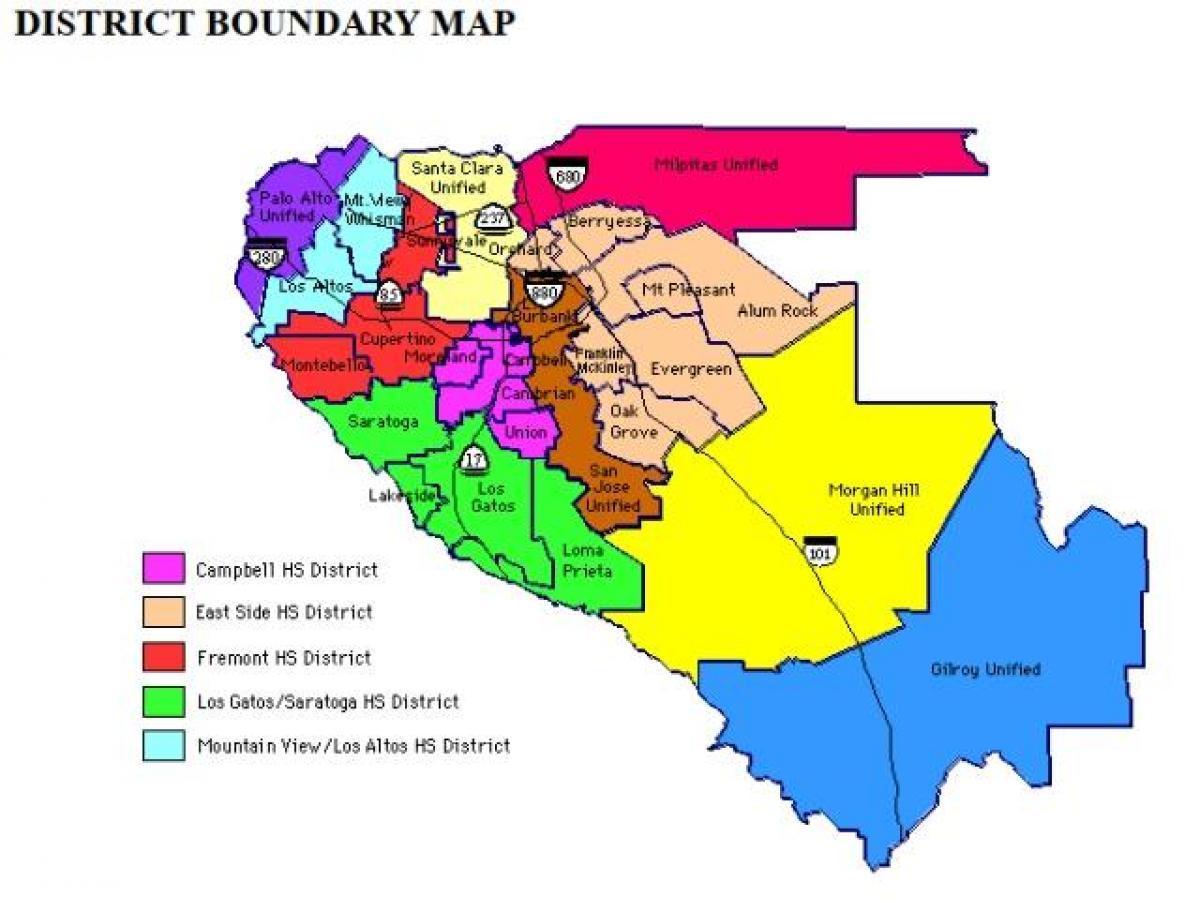 Karta över evergreen school district