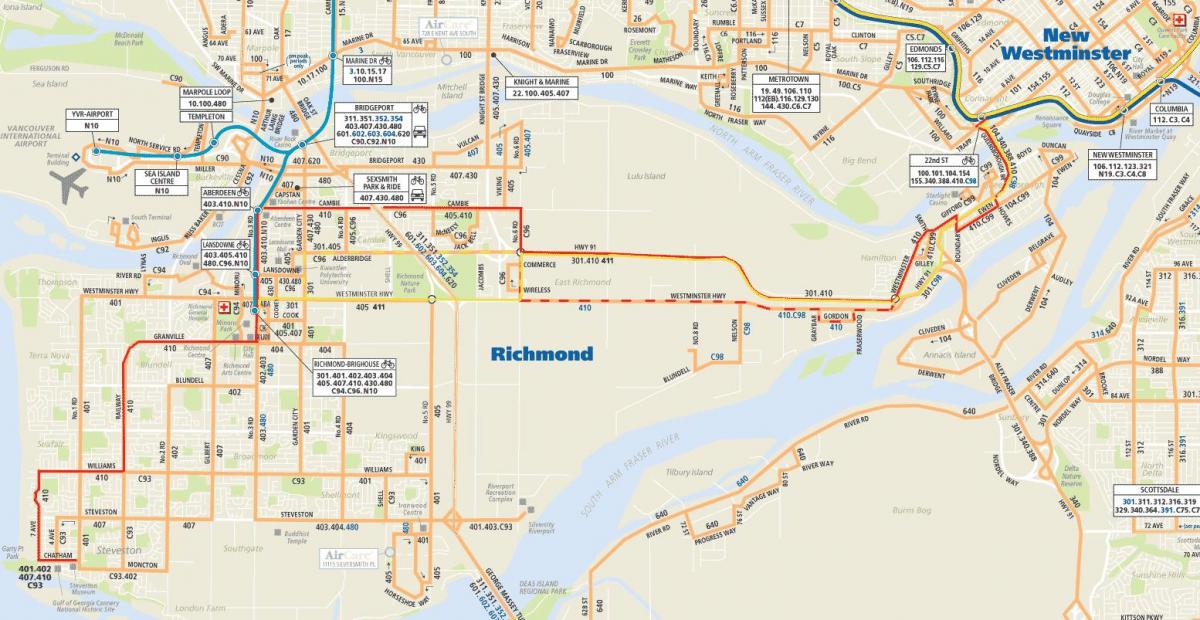 Karta över north vancouver buss