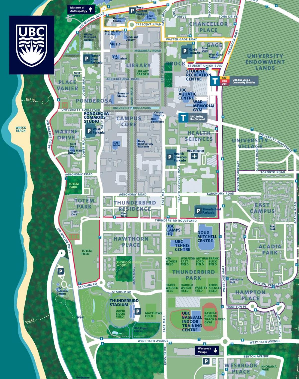 ubc vancouver campus karta