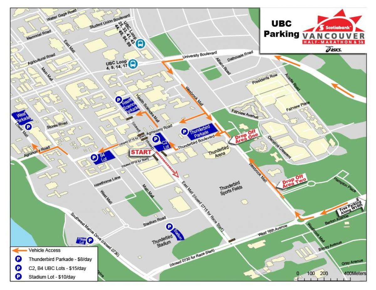 Karta över ubc parkering
