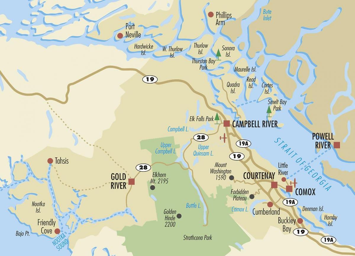 campbell river karta vancouver island