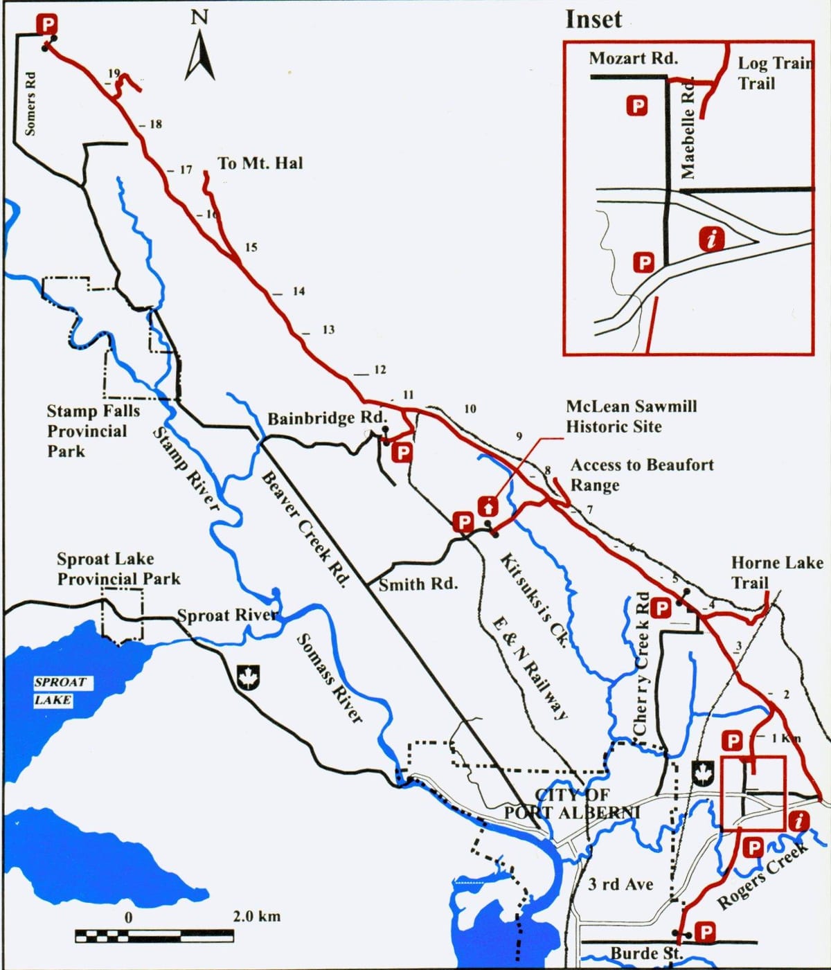 Karta över vancouver island järnvägen
