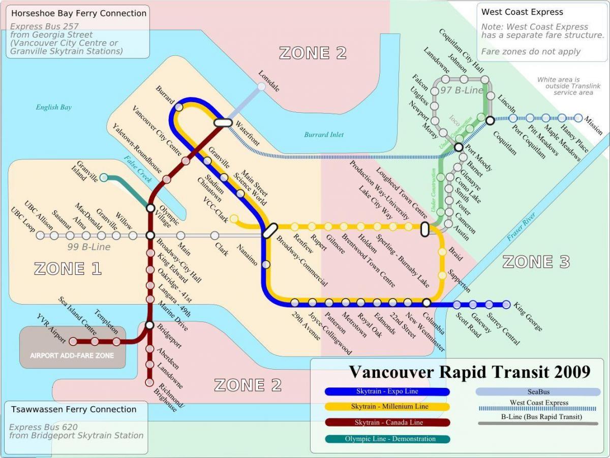 kollektivtrafik karta vancouver