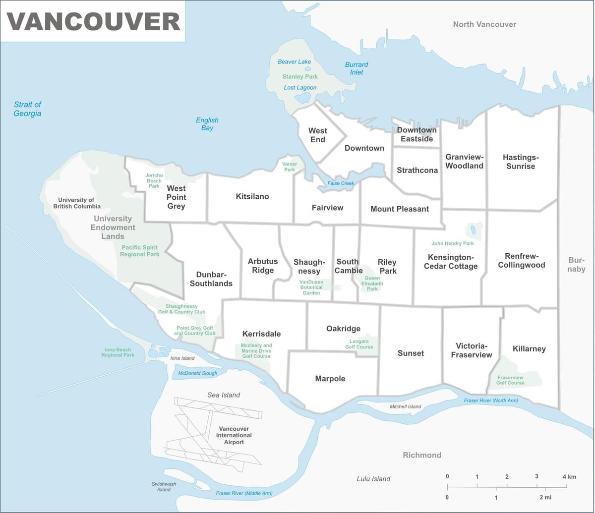 vancouver bc närheten karta
