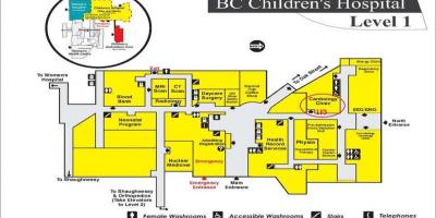 Karta över bc childrens hospital