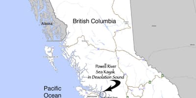 Karta över british columbia på