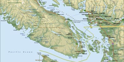 Karta över vancouver området f.kr.