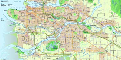 Kartan i vancouver