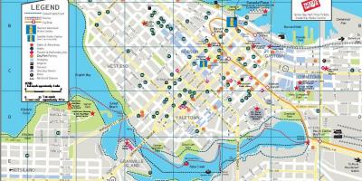Street karta över centrala vancouver bc