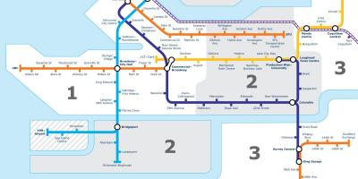 Vancouver bc kollektivtrafik karta