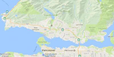 Vancouver island berg karta