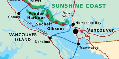Karta över vancouver färja
