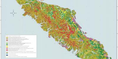 Karta över vancouver island geologi