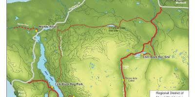 Karta över vancouver island grottor