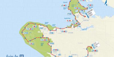 Karta över vancouver marathon