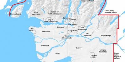 Vancouver rör karta