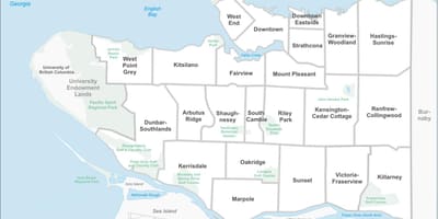 Vancouver bc närheten karta