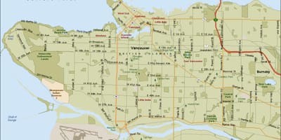 Vancouver karta