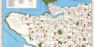 Karta över vancouver gemenskapen