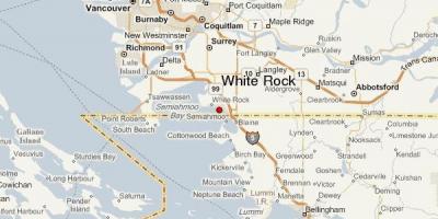 Karta över white rock vancouver
