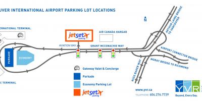Vancouver airport parkering karta